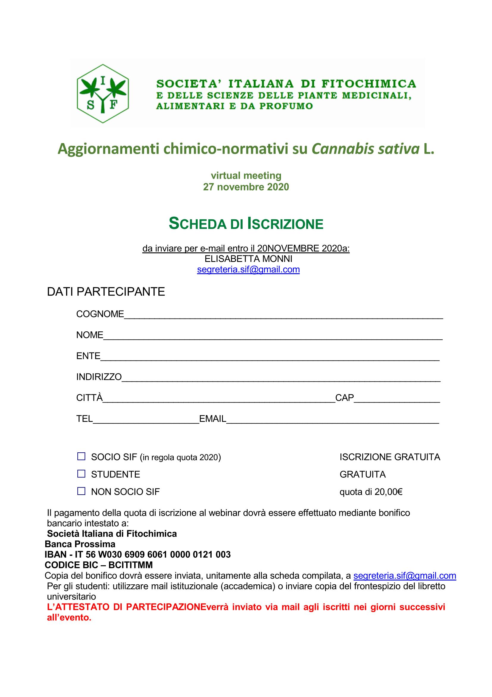 scheda iscrizione webinar sif page 1