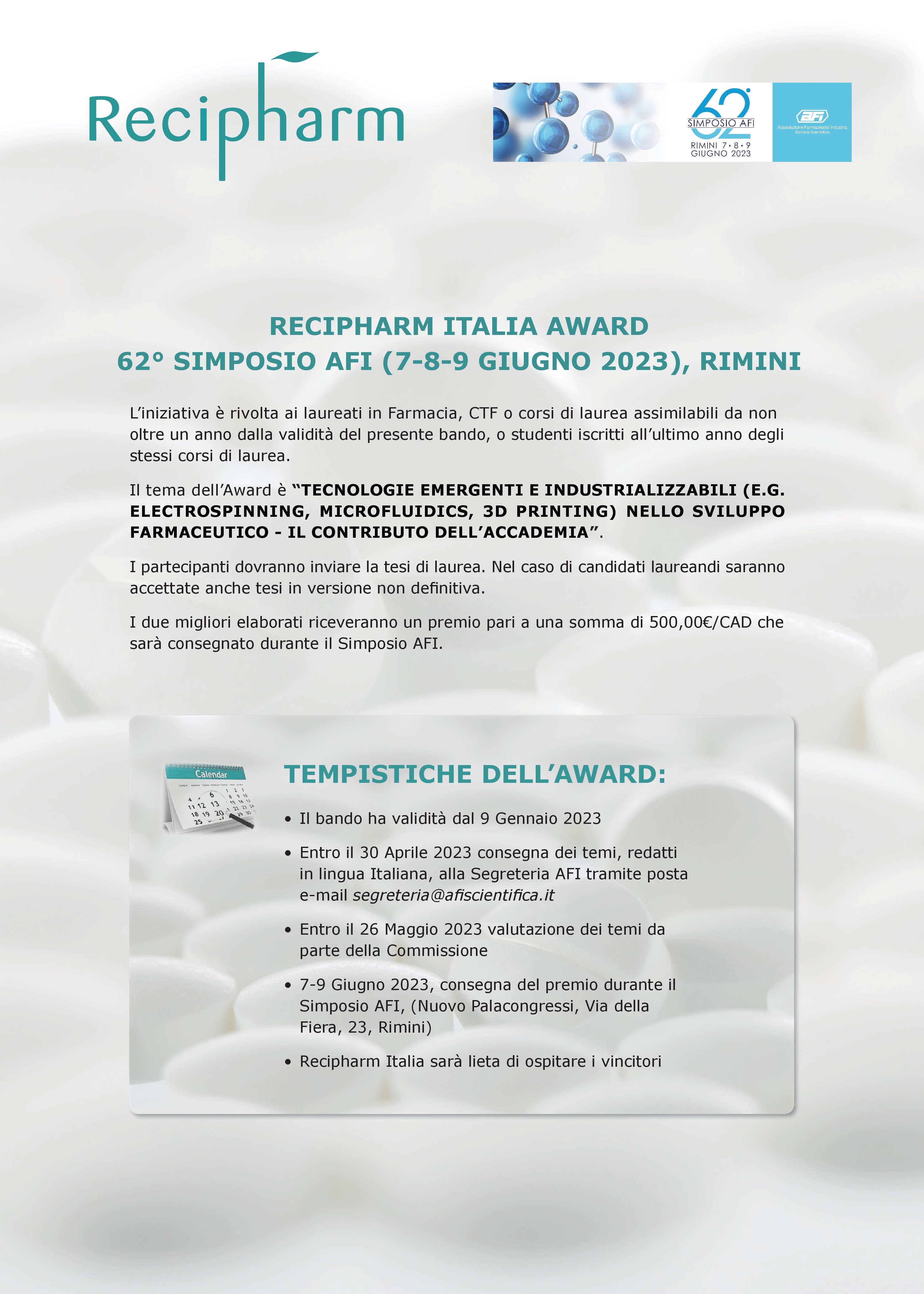 locandina recipharm afi 2023