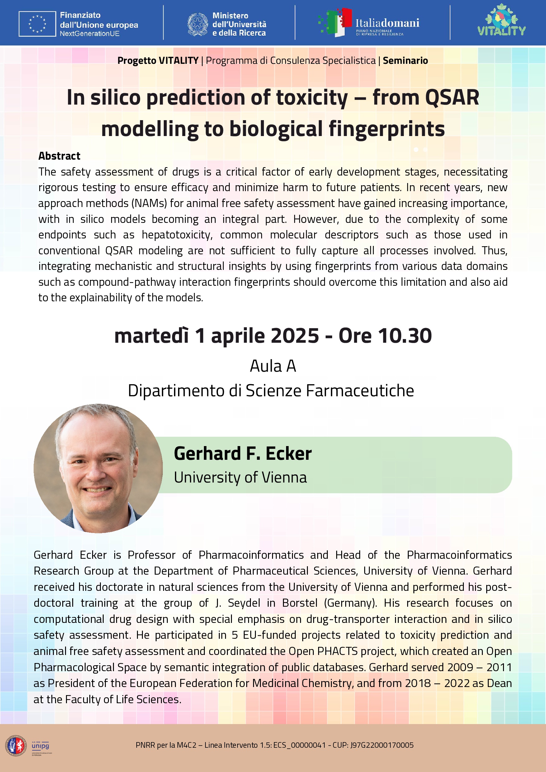 locandina seminario gerhard ecker