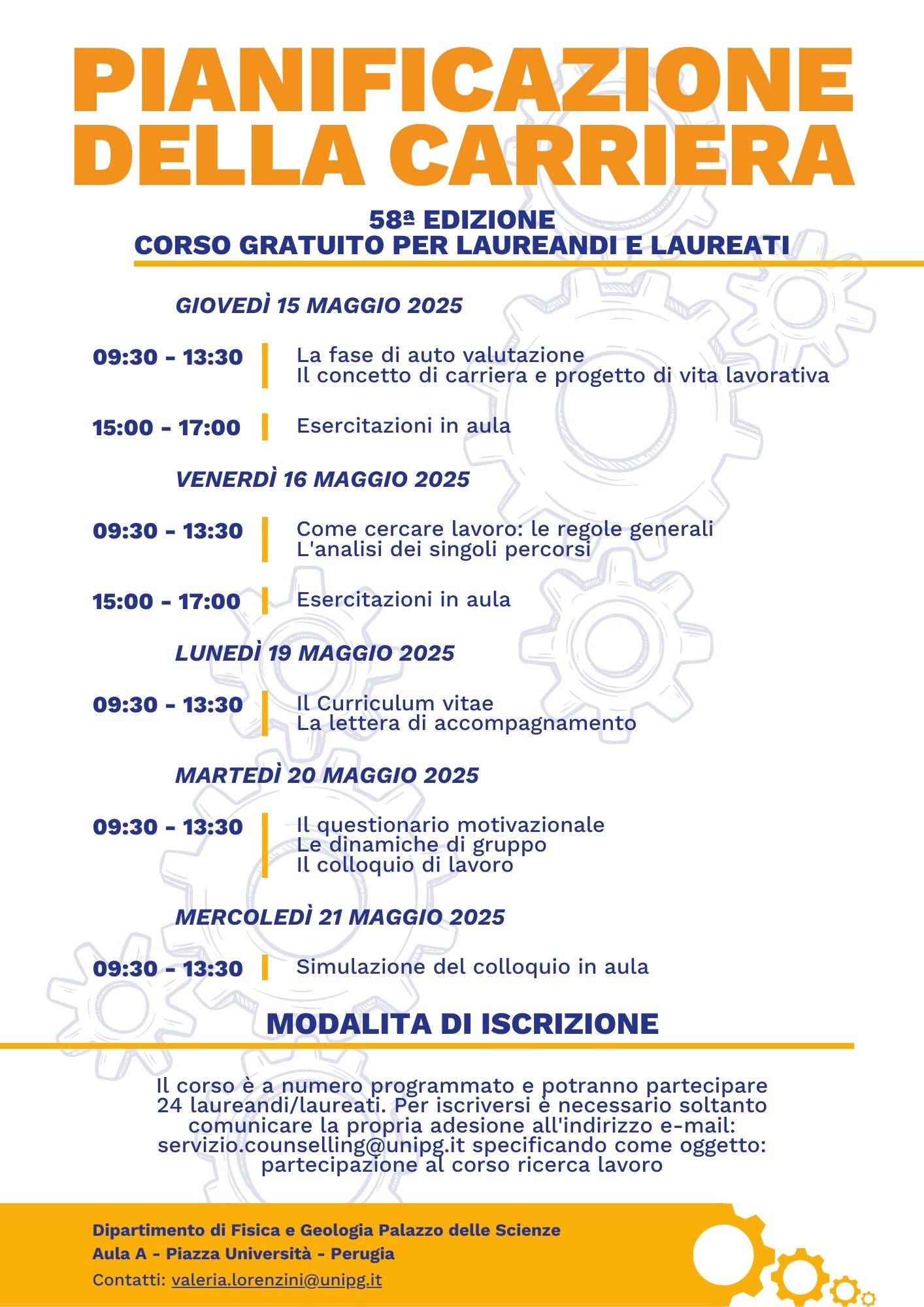 pianificazione carriera 2025 2