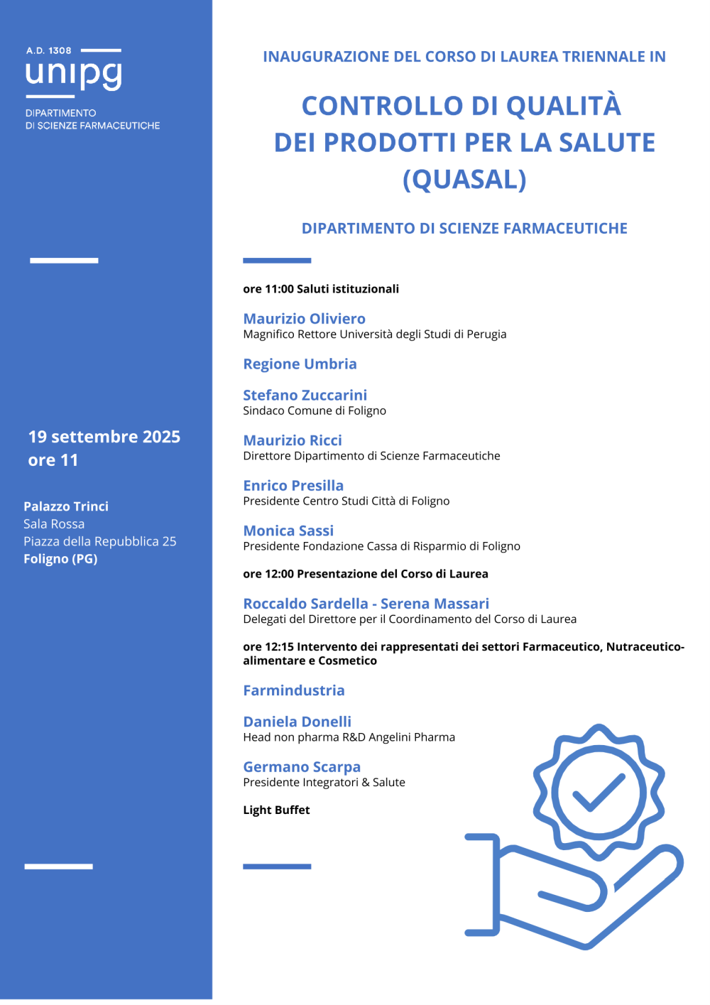 programma inaugurazione quasal