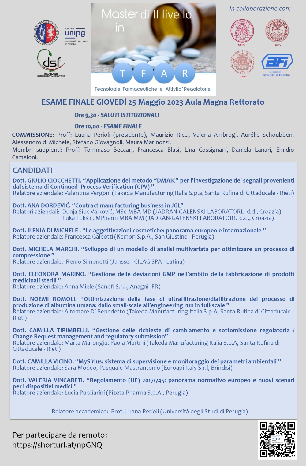 giornata conclusiva master tfar 2021 22